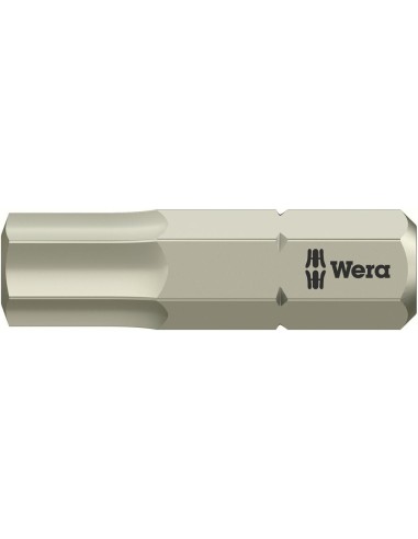 Punta inoxidable 1/4 DIN3126C6,3 hembra hex 6x25mm Wera
