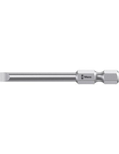 Punta dureza tenaz 1/4 DIN3126E6,3 plano 4x0,8x50mm Wera