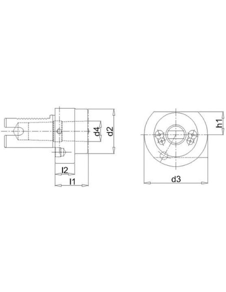 Alojamiento CM VDI F 50mmxMK5 FORTIS