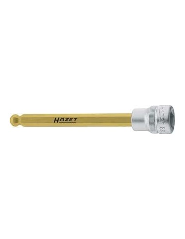 Punta para destornillador3/8 hembra hex con cabeza esférica 6x116mm HAZET
