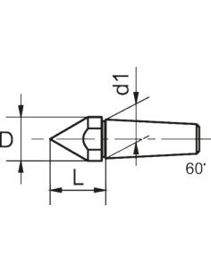 Punto cónico para punto de torno 18mm CONZELLA 2