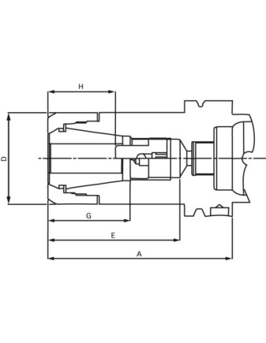 Portapinzas DIN69893A CP32 HSK-A 63-70 FAHRION