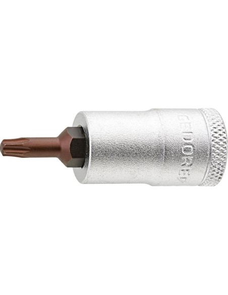Llave de vaso dest.3/8 T27 p. inter.-Torx Gedore
