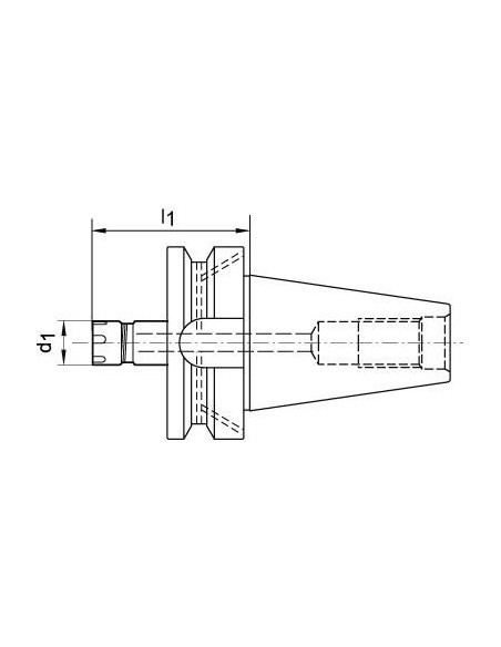 Portapinzas Mini SK50 ER25M FORTIS
