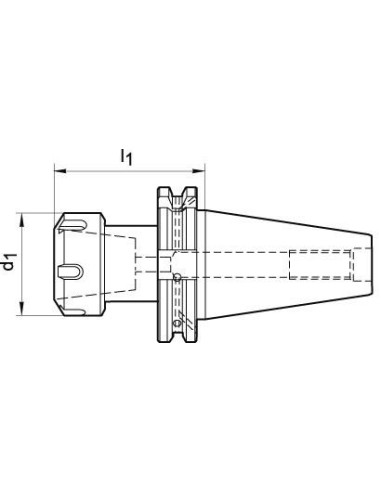 Portapinzas DIN69871ADB SK40 ER25 A100 FORTIS