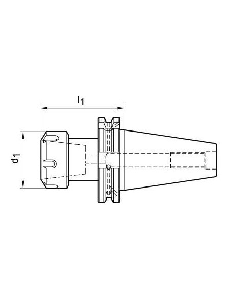 Portapinzas DIN69871ADB SK40 ER25 A100 FORTIS