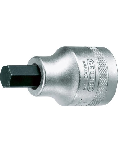 Llave de vaso con punta de atornillar 1. 27x90mmhexágono hembra Gedore