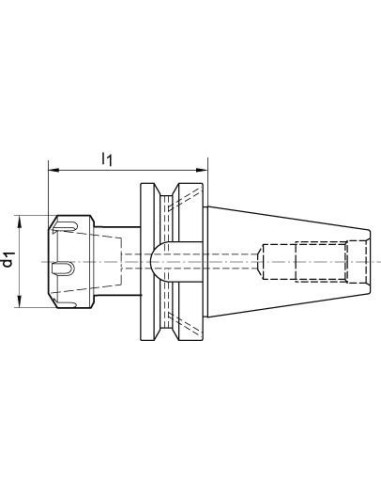 Portapinzas JISB6339ADB A100 BT40- ER25 FORTIS