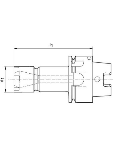 Portapinzas Mini ER DIN69893A HSK-A63 16x100mm FORTIS
