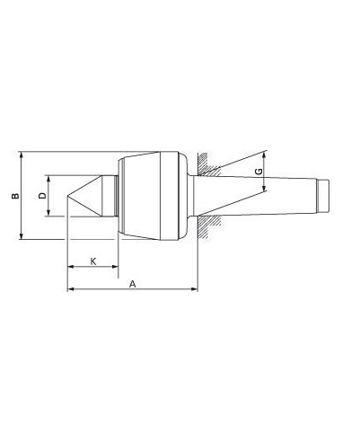 Contrapunto centrado talla110 MK5 60G Röhm