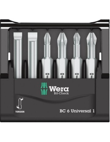 Jgo puntas Bit-Check 6 universal 1 Wera
