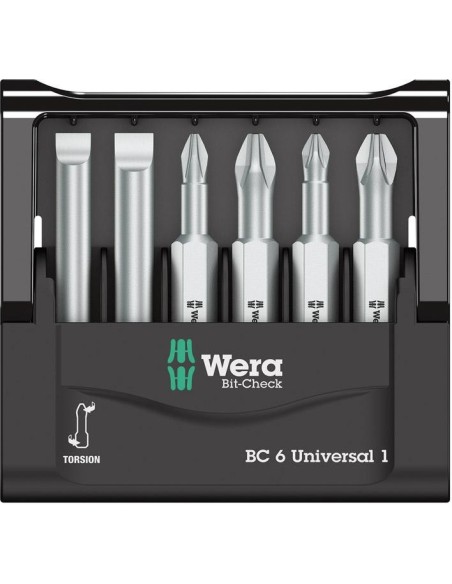 Jgo puntas Bit-Check 6 universal 1 Wera