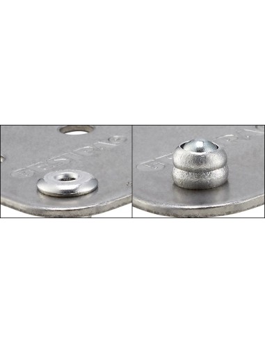 Remache ciego polivalentecabeza bombeada Alu/VA 4,8x15mm GESIPA