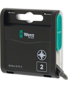 Caja puntas 20H 20 u puntas PZ2x25mm Wera