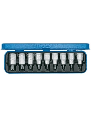 Jgo puntas destornillador1/2 T20 hasta T60 9 unidades GEDORE