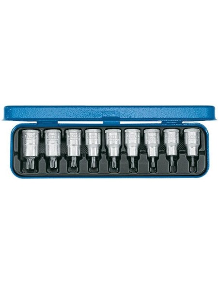 Jgo puntas destornillador1/2 T20 hasta T60 9 unidades GEDORE