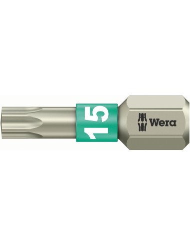 Punta inoxidable 1/4 DIN3126C6,3 T15x25mm Wera