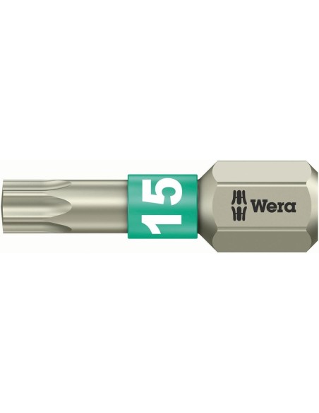 Punta inoxidable 1/4 DIN3126C6,3 T15x25mm Wera