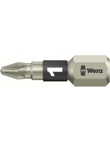 Punta inoxidable 1/4 DIN3126C6,3 PZ1x25mm Wera