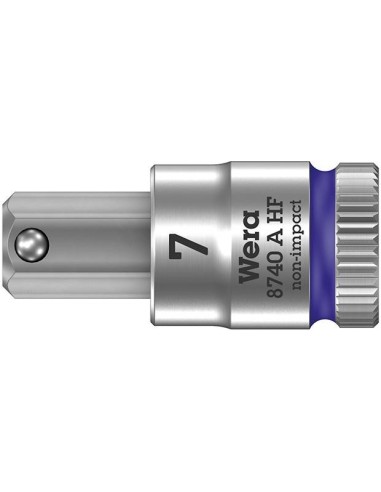Punta para destornillador1/4 hembra hex con función retención 7x28mm Wera