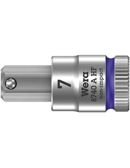 Punta para destornillador1/4 hembra hex con función retención 7x28mm Wera