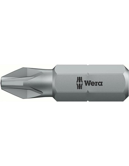 Punta dureza tenaz 1/4 DIN3126C6,3 PZ1x25mm Wera