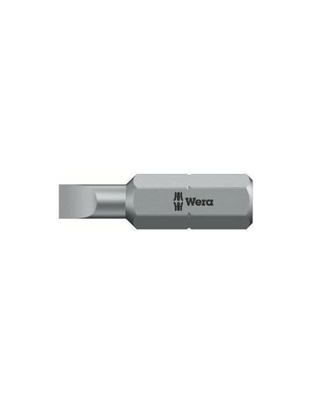 Punta dureza tenaz 1/4 DIN3126C6,3 plano 8x1,2x25mm Wera