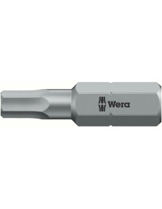 Punta dureza tenaz 1/4 DIN3126C6,3 hembra hex 3x25mm Wera