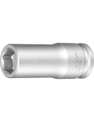 Vaso de llave de vaso de fuerza largo c/ imán elástico 3/8 13mm ASW