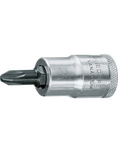 Llave de vaso con punta de atornillar 1/2 PH3x60mm Gedore