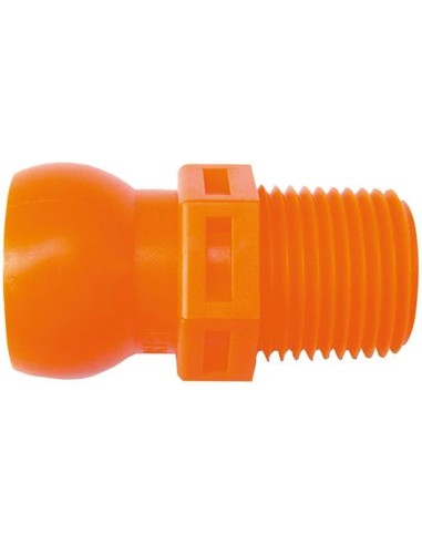 Casquillo roscado de empalme 4 pzas para tubo refrigerante R3/8 LOC-LINE