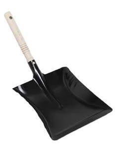Recogedor de metal Negro 22 cm de ancho