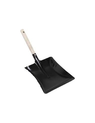 Recogedor de metal Negro 22 cm de ancho