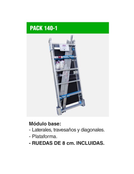 PACK-140-1 | Módulo base para andamio RAPIDO 140