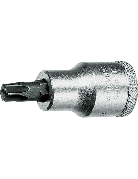 Llave de vaso con punta de atornillar 1/2 perforación T 27x55mm Gedore