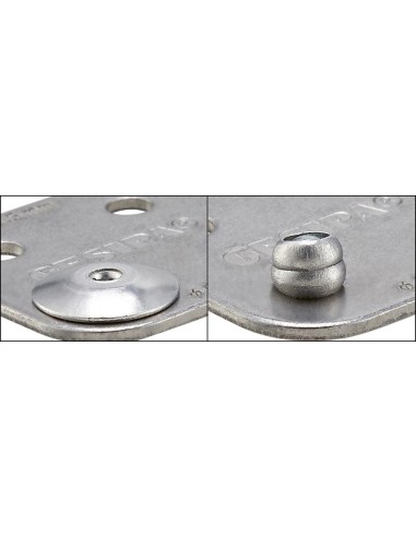 Remache ciego polivalentecabeza grande aluminio/ acero 4,8x15mm GESIPA