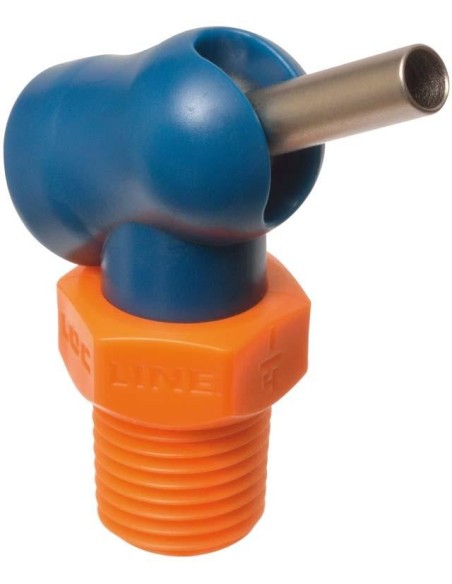 Boquilla alta presión XW para tubo refrigerante 1/4 70bar Ø4,1x31,8mm azul-naranja LOC-LINE