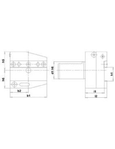 Soporte tronzador VDI izda AL 30x26mm FORTIS 2