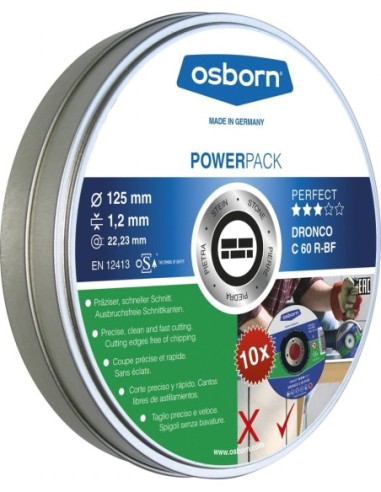 Pack de discos de corte C 60 R Perfect Express (10 uds. en caja metálica)