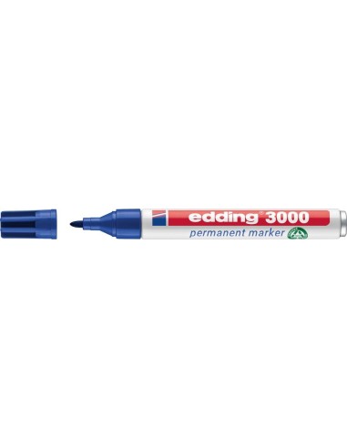 Rotulador permanente 3000azul edding