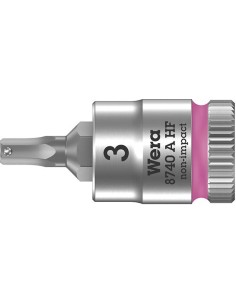 Punta para destornillador1/4 hembra hex con función retención 3x28mm Wera