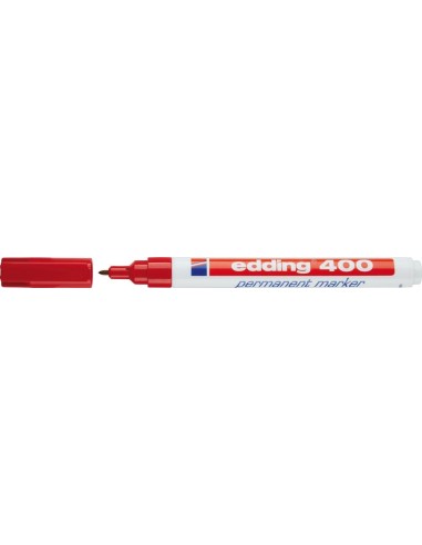 Rotulador permanente 400 roja edding