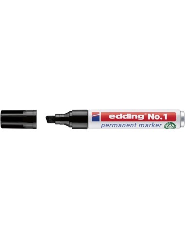 Rotulador permanente 1 negro edding