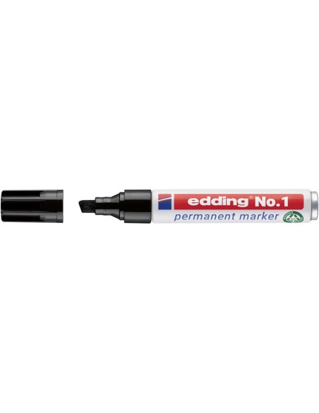 Rotulador permanente 1 negro edding