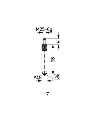 Calibre de medición MD tipo 17/26,0mm KÄFER
