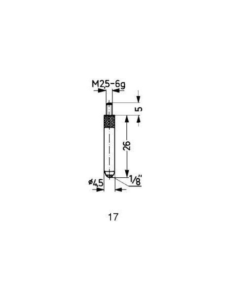 Calibre de medición MD tipo 17/26,0mm KÄFER