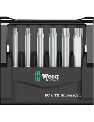 Jgo puntas Bit-Check 6 TXuniversal 1 Wera