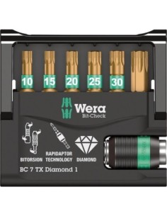 Jgo puntas Bit-Check 7 TXDiamond 1 Wera