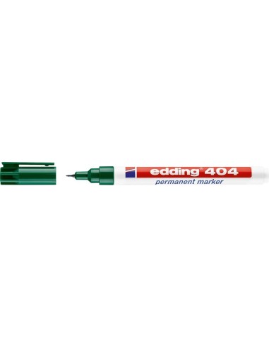 Rotulador permanente 404 anchura de trazo 0,75mm verde Edding