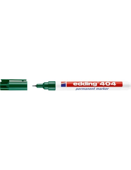 Rotulador permanente 404 anchura de trazo 0,75mm verde Edding